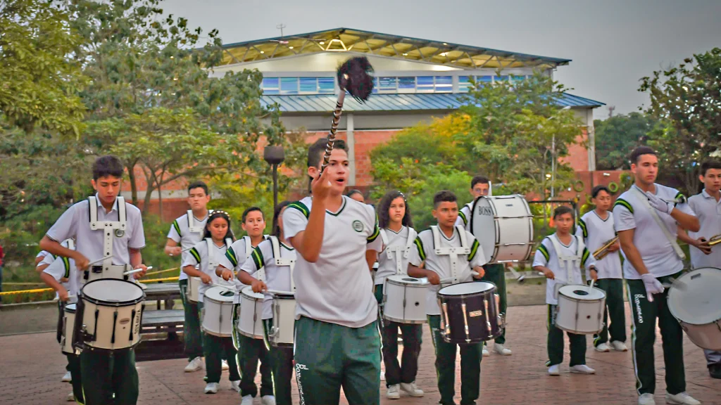 Banda Marcial de la Institución Educativa Augusto E. Medina