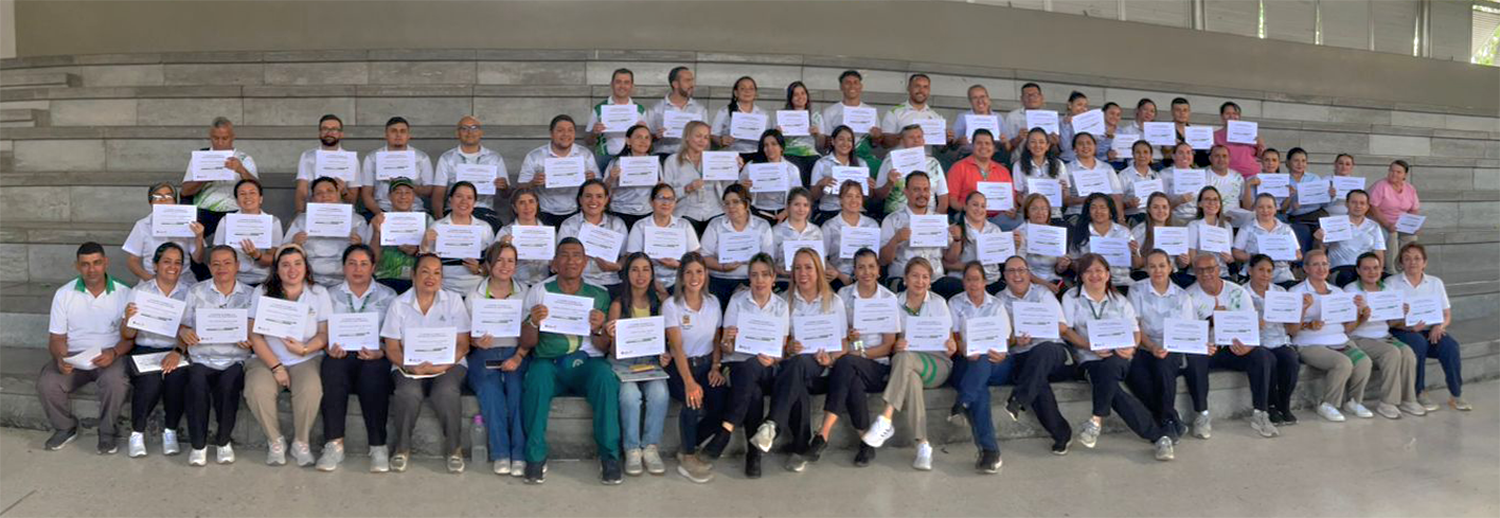 Grupo talento humano de la institución educativa Augusto E. Medina Comfenalco Tolima